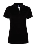 Asquith And Fox Ladies Contrast Polo