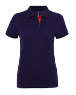 Asquith And Fox Ladies Contrast Polo