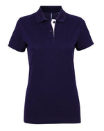 Asquith And Fox Ladies Contrast Polo - thumbnail 15