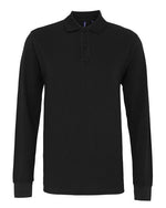 Asquith And Fox Mens Classic Fit Long Sleeve Polo - thumbnail 6
