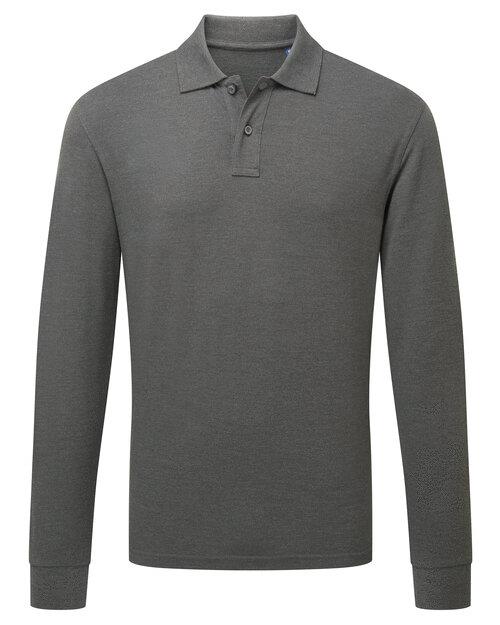 Asquith And Fox Mens Classic Fit Long Sleeve Polo