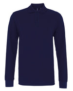 Asquith And Fox Mens Classic Fit Long Sleeve Polo - thumbnail 8