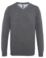 Asquith And Fox Mens Cotton Blend V-Neck Sweater - thumbnail 5