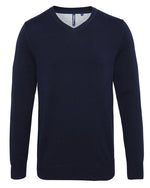 Asquith And Fox Mens Cotton Blend V-Neck Sweater - thumbnail 8