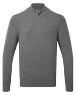 Asquith And Fox Mens Cotton Blend 1/4 Zip Sweater - thumbnail 6