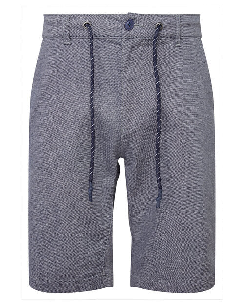 Asquith and Fox men's everyday chino shorts AQ057 in deep navy blue, laid flat to showcase the clean design.