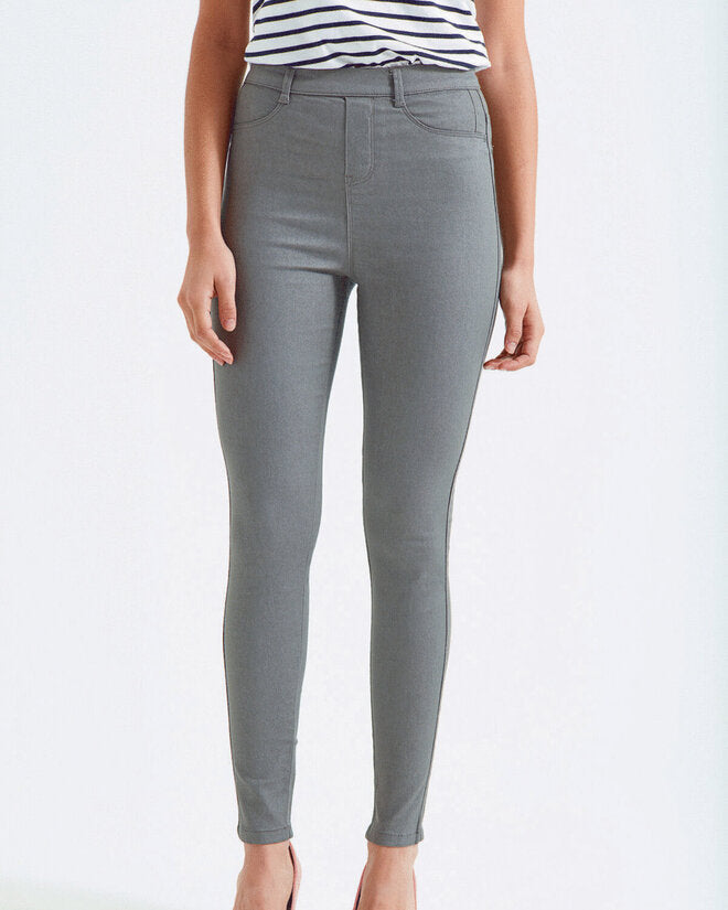 A stack of Asquith and Fox ladies' jeggings AQ062, showcasing the available color palette.
