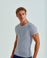 Asquith And Fox Mens Mariniere Coastal Short Sleeve Tee - thumbnail 2