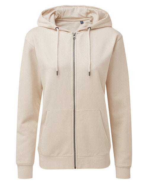 Asquith And Fox Ladies Zip Through Organic Hoodie - [CLEARANCE]