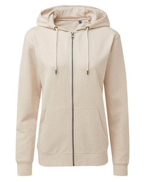 Asquith And Fox Ladies Zip Through Organic Hoodie - [CLEARANCE]