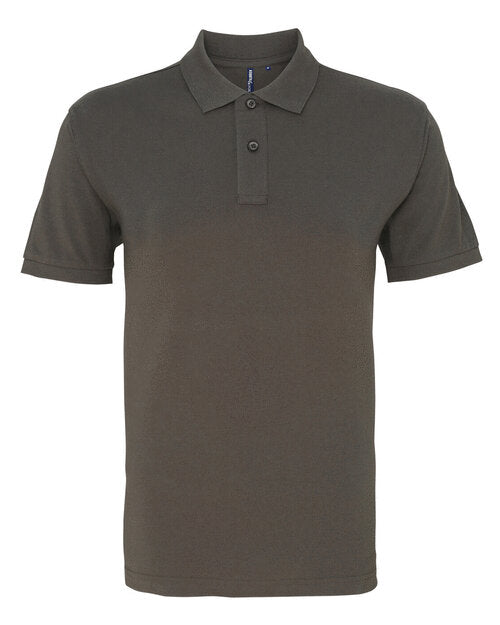 Men's Grey polo shirt AQ082 by Asquith and Fox in a stylish