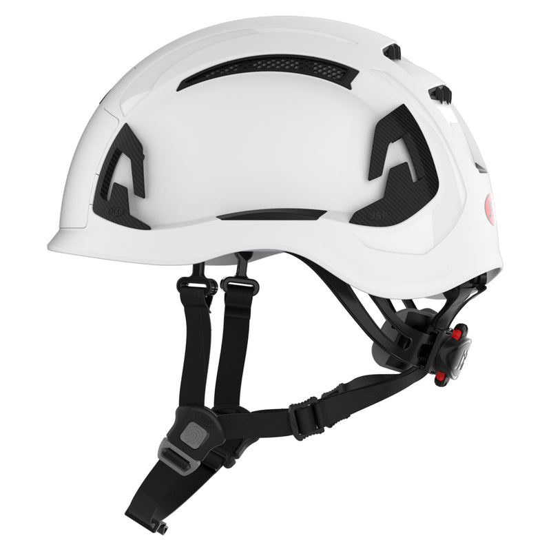 JSP EVO ALTA Baseworker Safety Helmet - Wheel Ratchet - White
