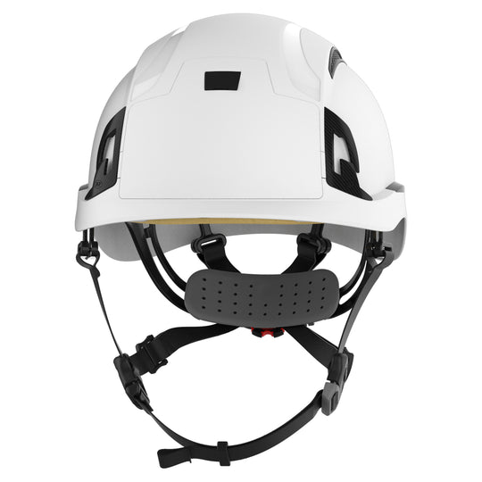JSP EVO ALTA Baseworker Safety Helmet - Wheel Ratchet - Vented - White