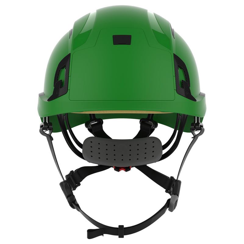 JSP EVO ALTA Baseworker Safety Helmet - Wheel Ratchet - Vented - Green