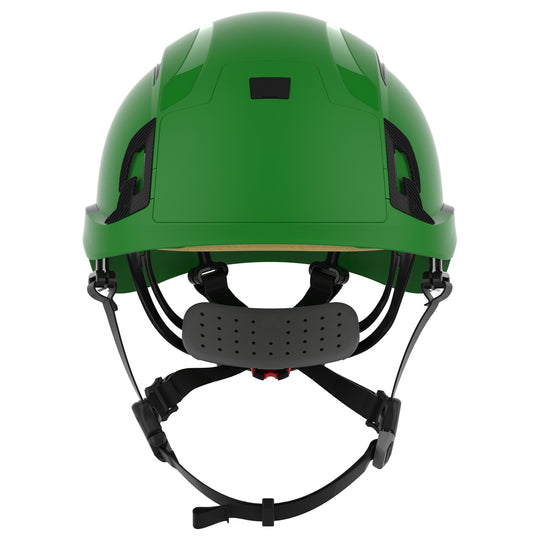 JSP EVO ALTA Baseworker Safety Helmet - Wheel Ratchet - Vented - Green