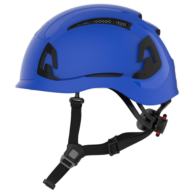 JSP EVO ALTA Baseworker Safety Helmet - Wheel Ratchet - Vented - Blue