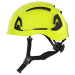 JSP EVO ALTA Baseworker Safety Helmet - Wheel Ratchet - Vented - Extra Visibility Yellow - thumbnail 3