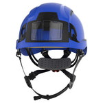 JSP EVO ALTA Baseworker Safety Helmet - Wheel Ratchet - Vented - ID Card Holder - Blue - thumbnail 2
