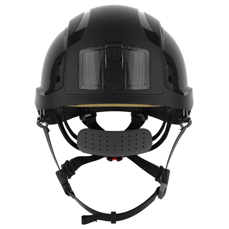 JSP EVO ALTA Baseworker Safety Helmet - Wheel Ratchet - Vented - ID Card Holder - Black