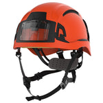 JSP EVO ALTA Baseworker Safety Helmet - Wheel Ratchet - Vented - ID Card Holder - Orange - thumbnail 1