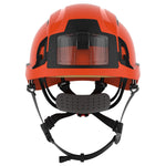 JSP EVO ALTA Baseworker Safety Helmet - Wheel Ratchet - Vented - ID Card Holder - Orange - thumbnail 2