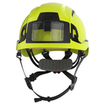 JSP EVO ALTA Baseworker Safety Helmet - Wheel Ratchet - Vented - ID Card Holder - Yellow - thumbnail 2