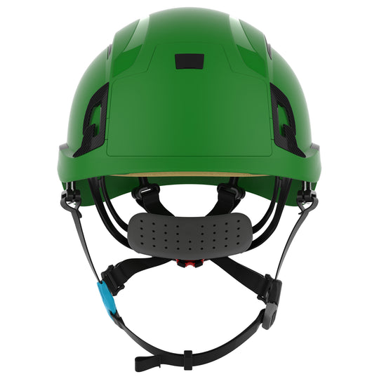 JSP EVO ALTA Skyworker Safety Helmet - Wheel Ratchet - Vented - Green