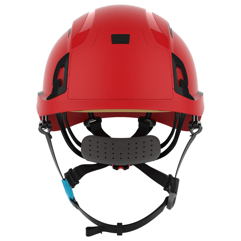 JSP EVO ALTA Skyworker Safety Helmet - Wheel Ratchet - Vented - Red
