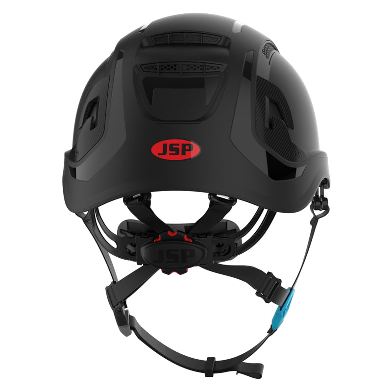 JSP EVO ALTA Skyworker Safety Helmet - Wheel Ratchet - Vented - Black