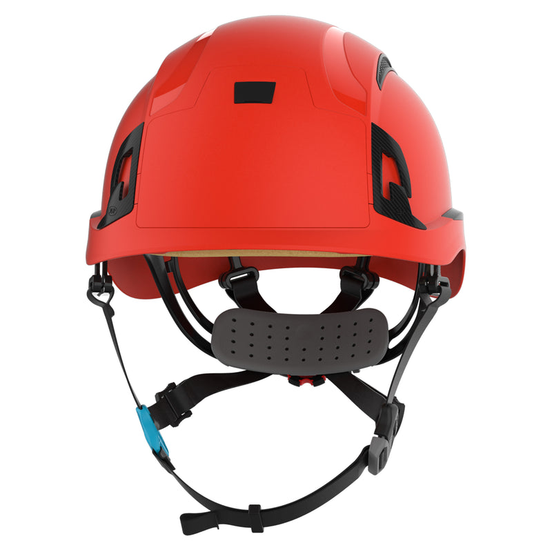JSP EVO ALTA Skyworker Safety Helmet - Wheel Ratchet - Vented - Extra Visibility Orange