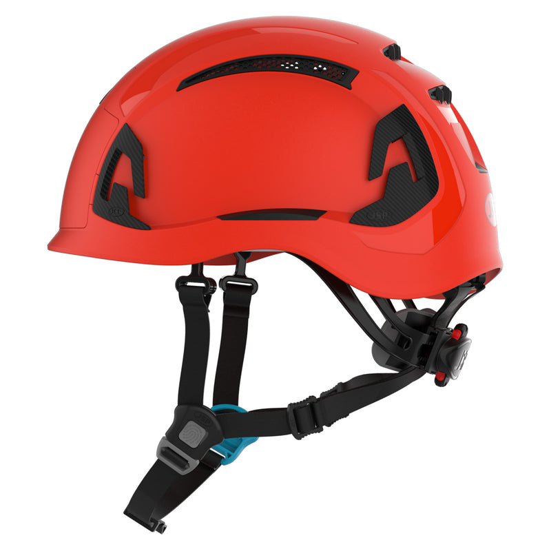 JSP EVO ALTA Skyworker Safety Helmet - Wheel Ratchet - Vented - Extra Visibility Orange