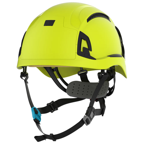 JSP EVO ALTA Skyworker Safety Helmet - Wheel Ratchet - Vented - Extra Visibility Yellow