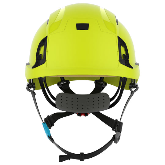 JSP EVO ALTA Skyworker Safety Helmet - Wheel Ratchet - Vented - Extra Visibility Yellow