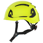 JSP EVO ALTA Skyworker Safety Helmet - Wheel Ratchet - Vented - Extra Visibility Yellow - thumbnail 3