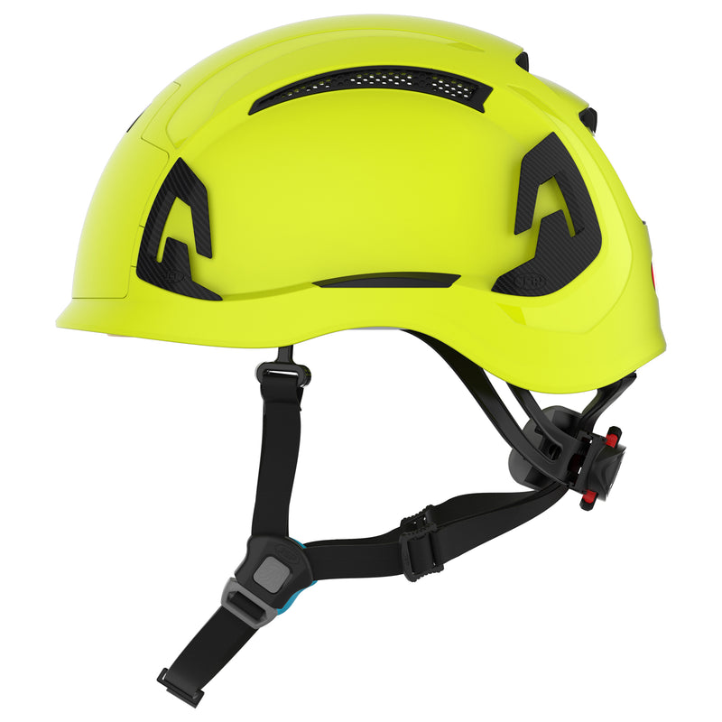 JSP EVO ALTA Skyworker Safety Helmet - Wheel Ratchet - Vented - Extra Visibility Yellow