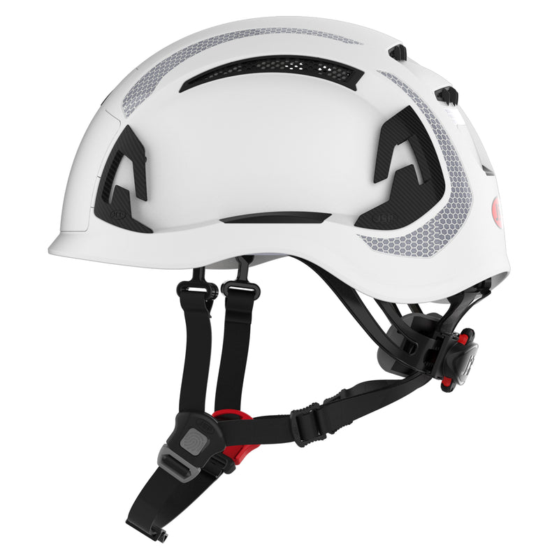 JSP EVO ALTA Dualswitch Safety Helmet - Wheel Ratchet - Vented - White - CR2