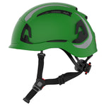 JSP EVO ALTA Dualswitch Safety Helmet - Wheel Ratchet - Vented - Green - CR2 - thumbnail 3