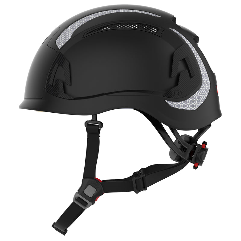 JSP EVO ALTA Dualswitch Safety Helmet - Wheel Ratchet - Vented - Black - CR2