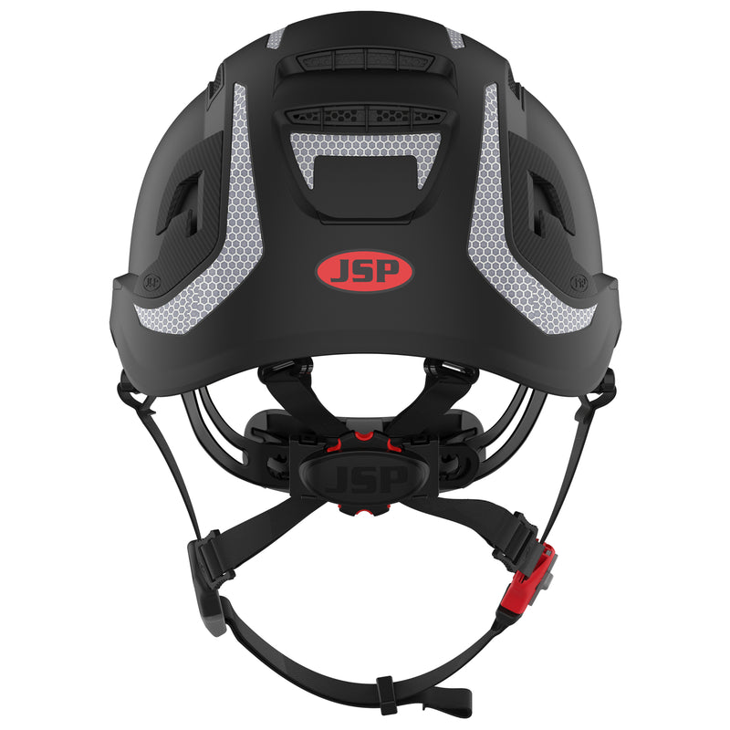 JSP EVO ALTA Dualswitch Safety Helmet - Wheel Ratchet - Vented - Black - CR2