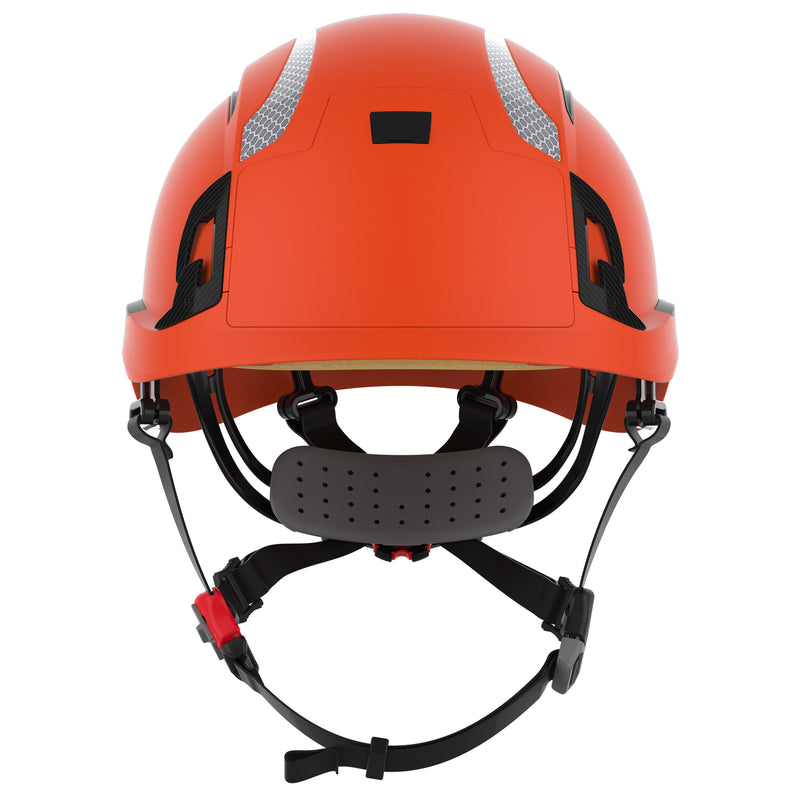 JSP EVO ALTA Dualswitch Safety Helmet - Wheel Ratchet - Vented - Extra Visibility Orange