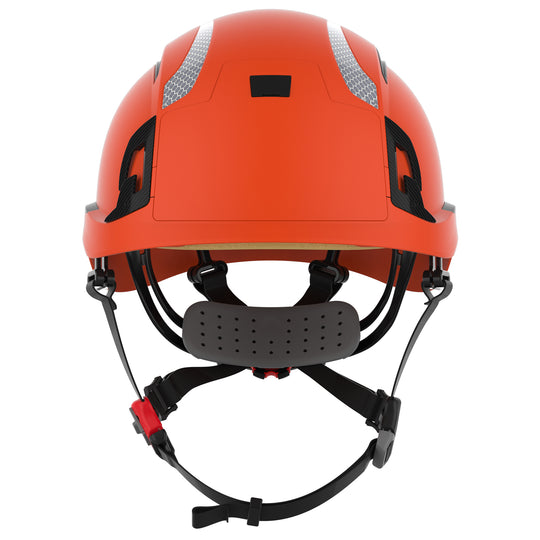 JSP EVO ALTA Dualswitch Safety Helmet - Wheel Ratchet - Vented - Extra Visibility Orange