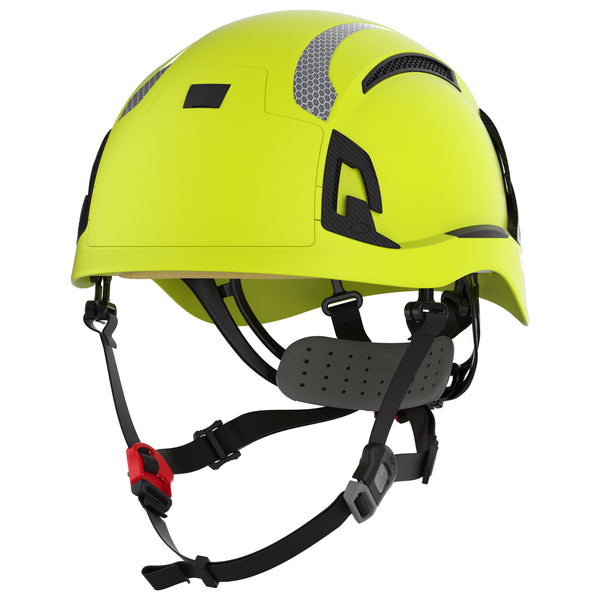 JSP EVO ALTA Dualswitch Safety Helmet - Wheel Ratchet - Vented - Extra Visibility Yellow