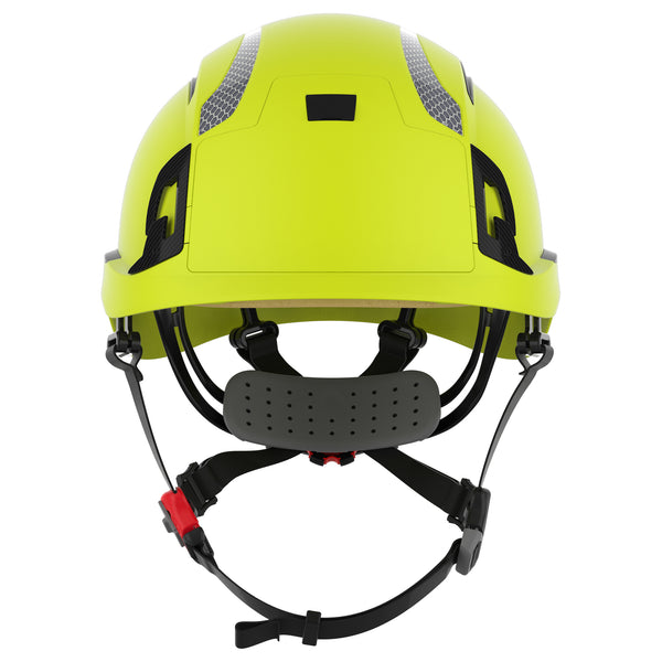JSP EVO ALTA Dualswitch Safety Helmet - Wheel Ratchet - Vented - Extra Visibility Yellow