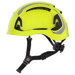 JSP EVO ALTA Dualswitch Safety Helmet - Wheel Ratchet - Vented - Extra Visibility Yellow - thumbnail 3