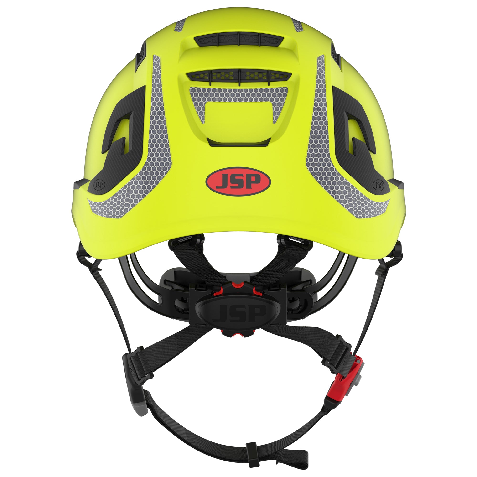 JSP EVO ALTA Dualswitch Safety Helmet - Wheel Ratchet - Vented - Extra Visibility Yellow