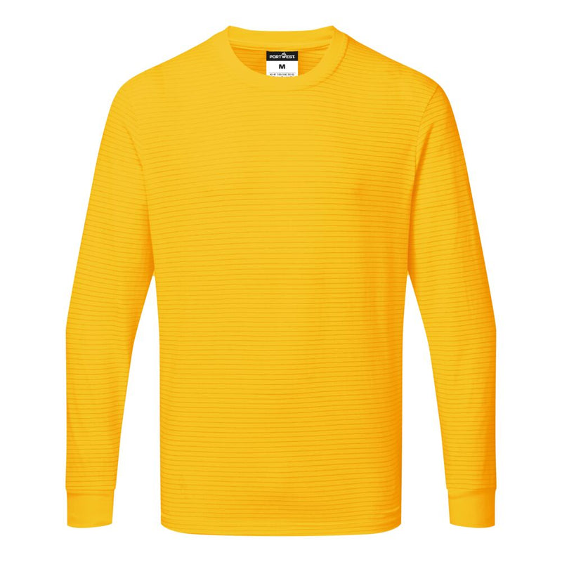 Portwest Anti-Static ESD Long Sleeve T-Shirt