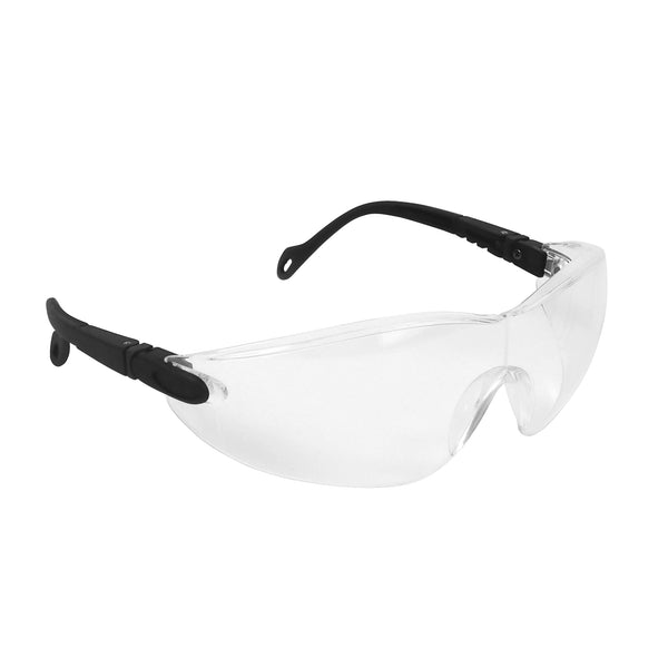 JSP Eclipse Safety Specs - Clear Anti-scratch Lenses - Black Frames