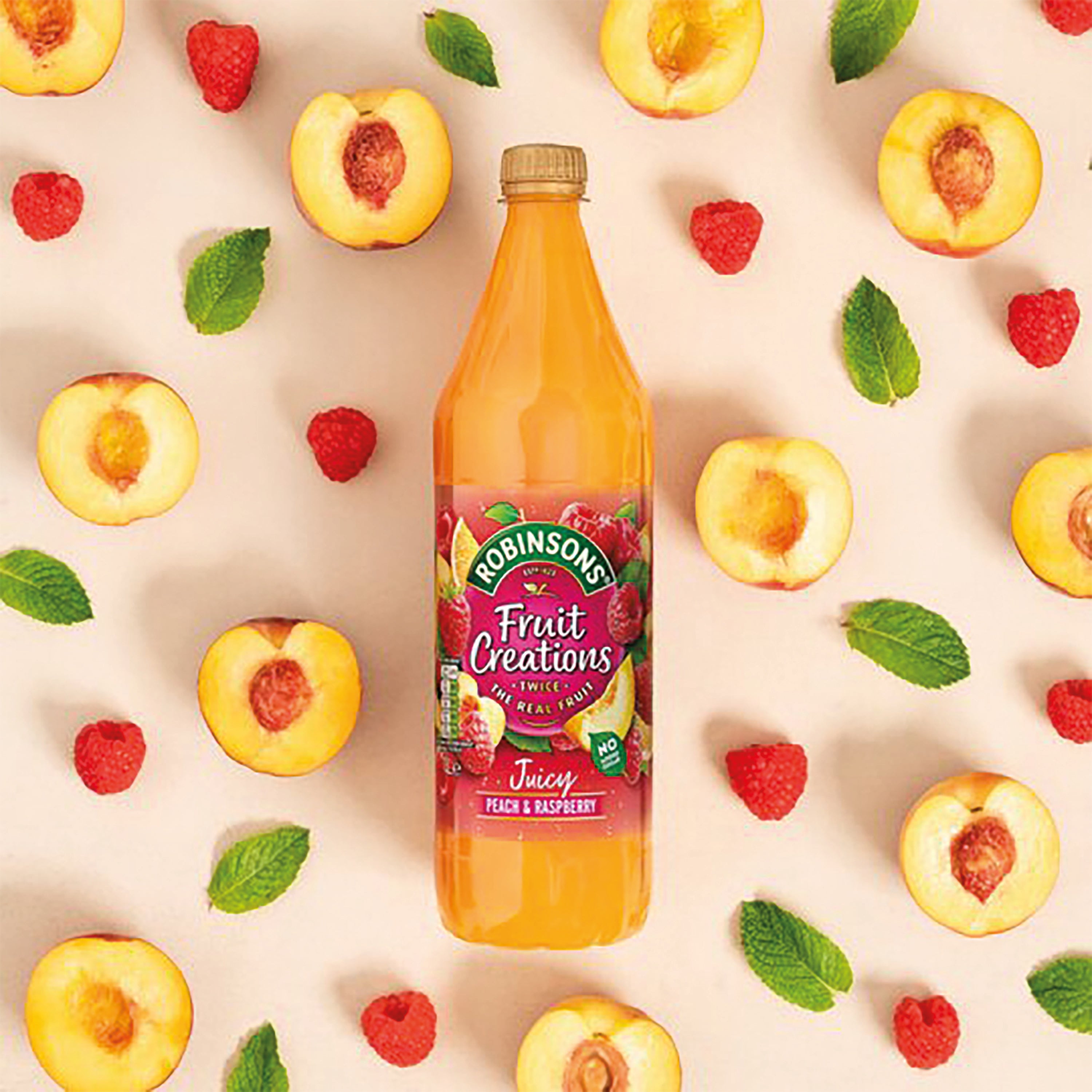 Robinsons Fruit Creations Peach and Raspberry 1L 0402121