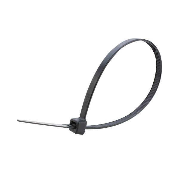Avery Dennison heavy-duty black cable ties, 200x4.8mm, pack of 100.