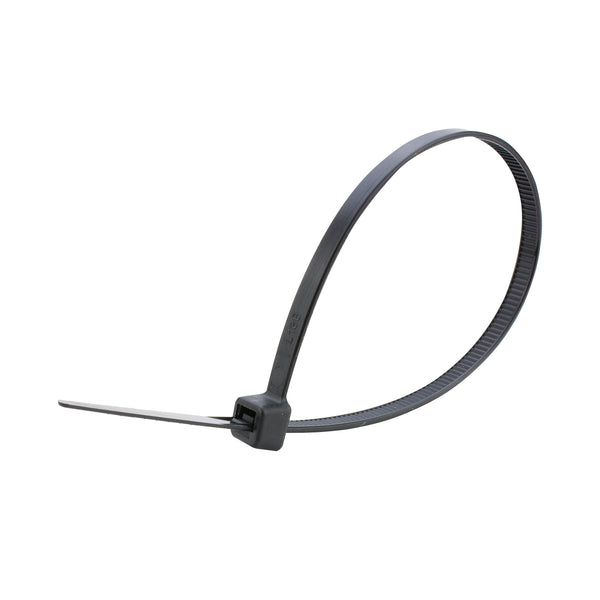 Avery Dennison extra-long black cable ties, 370x4.8mm, 100-pack.